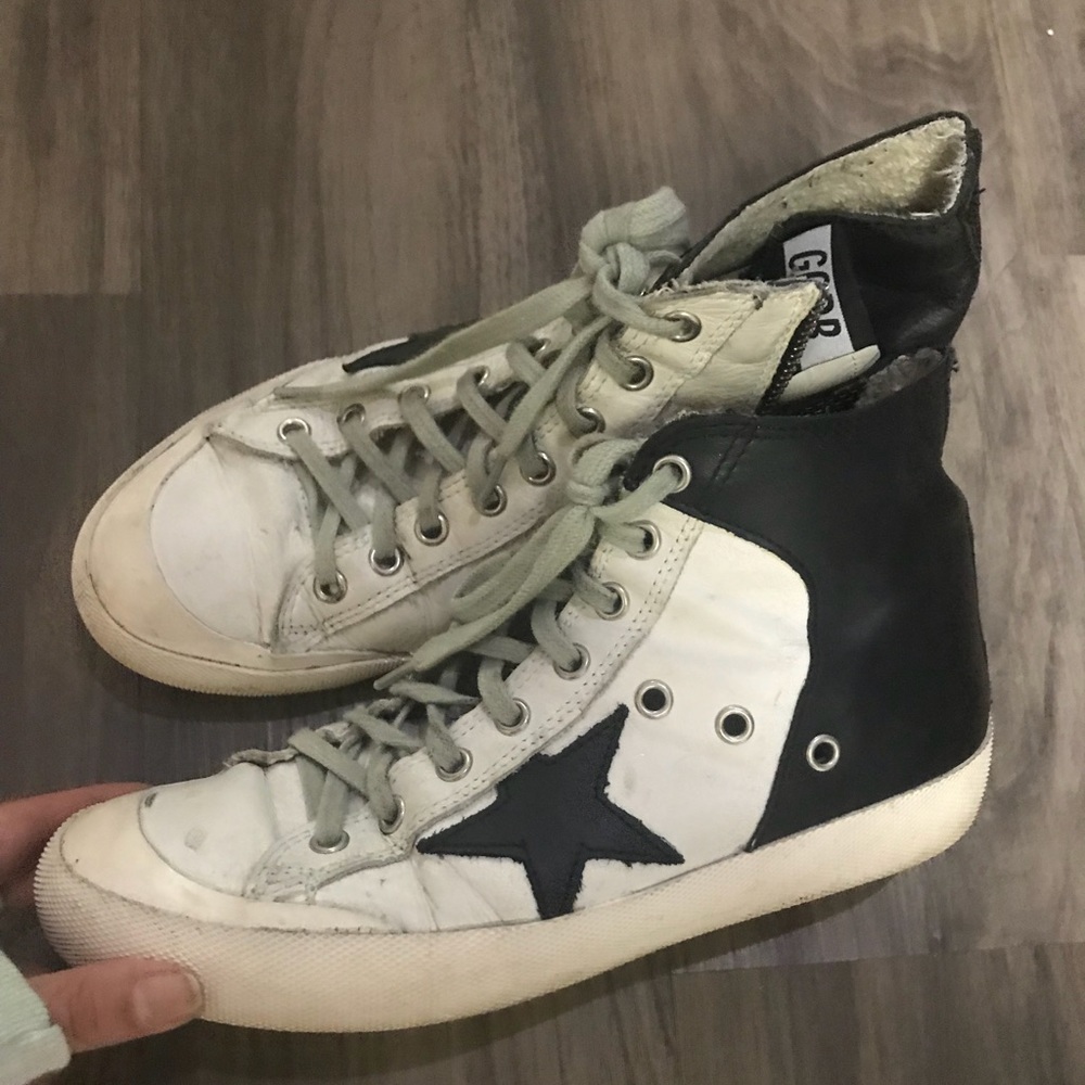 RARE Golden Goose Francy black and white sneakers
